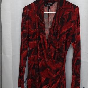 Women large black and red dress very cute